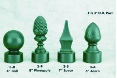 finials