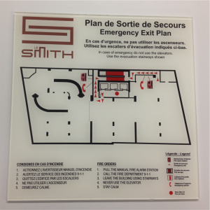 emergency exit map